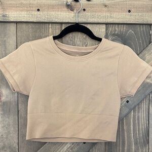 Aerie Beige Women's Crop Top Size Small